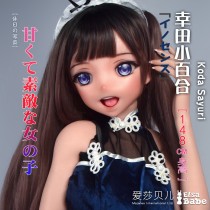ElsaBabe 148cm Anime Style Platinum Silicone Sex Doll Anime Figure Body Real Solid Erotic Toy with Metal Skeleton, Koda Sayuri